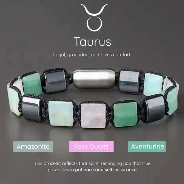 Taurus Stability Zodiac Bracelet – Strength, Love & Prosperity Ruled By Venus