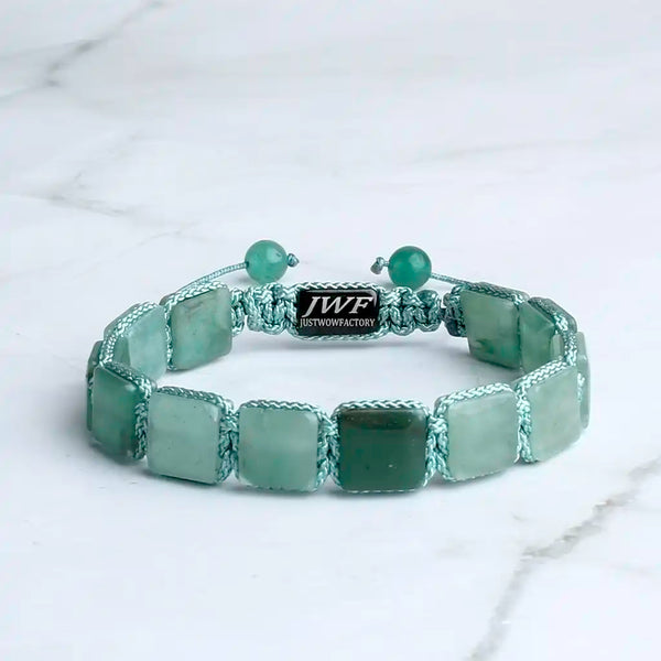 Radiating Opportunity Flatbead Aventurine Bracelet