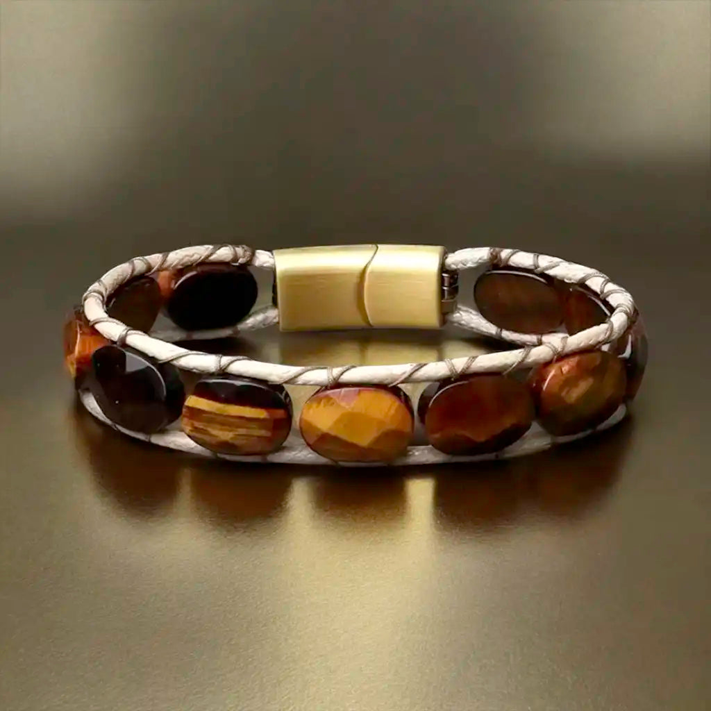 buy flatbeaded tiger eye bracelet