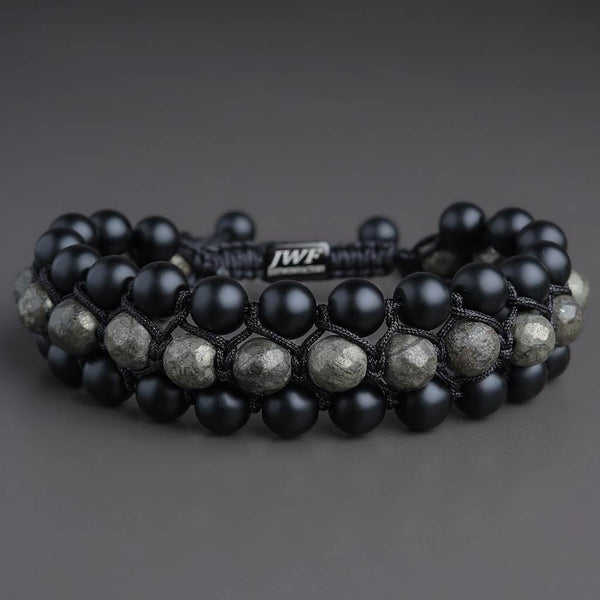 The Glorious Talisman Of Prosperity Pyrite Agate Tribal Bracelet