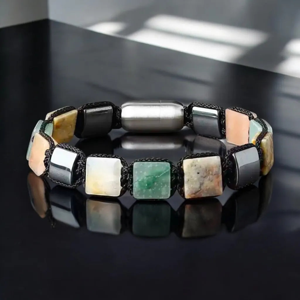 Virgo men flatbead bracelet for men