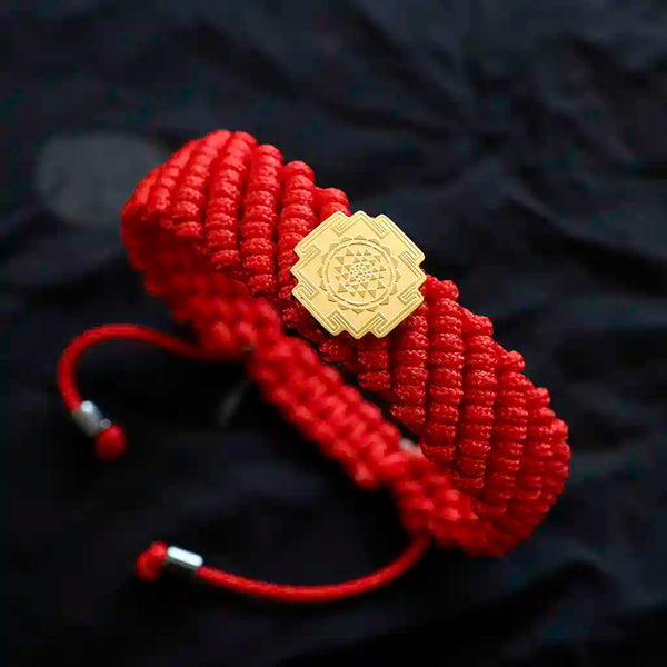 Divine Elevation  Sriyantra Thread  Bracelet