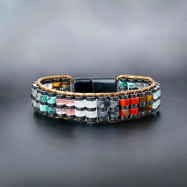 Planetary Alignment Nine Planets Men Wristband Bracelet